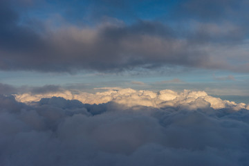  View from the sky, cloud, clouds in the sky