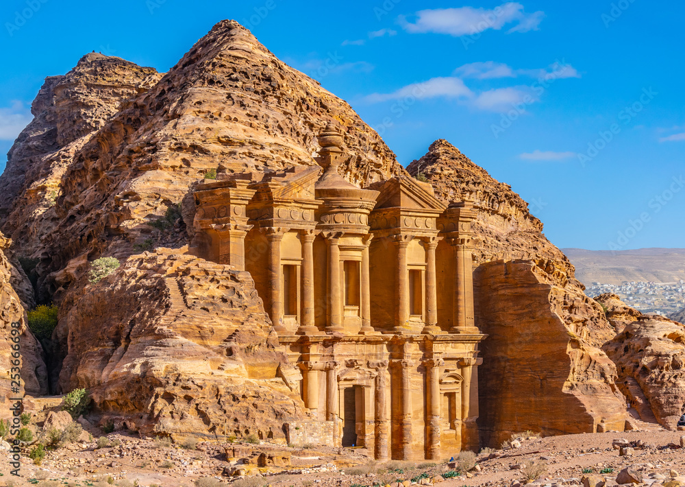 Monastery tomb in Petra, Jordan - obrazy, fototapety, plakaty 