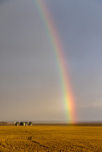 Rainbow Over Open Fields