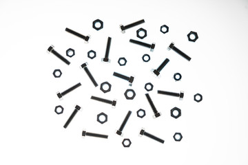 Wall Mural - lock nuts and bolts