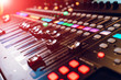 © Vadim - Professional concert mixing console. Music record studio. Close-up