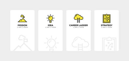 Sticker - SUCCESS LINE ICON SET