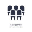 © zaurrahimov - grandstand icon on white background. Simple element illustration from Education concept.