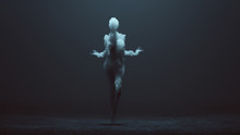 Sexy Smoke Spirit In A Foggy Void 3d Illustration 3d Rendering