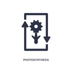 photosynthesis icon on white background. Simple element illustration from education 2 concept.