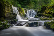 waterfall in wales long exposure
