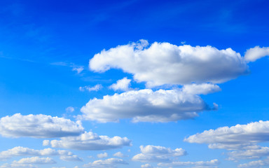 Wall Mural - Blue sky background and white clouds in sunny day