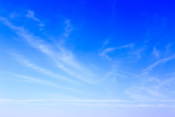 Wall Mural - Blue sky background and white clouds in sunny day before sunset with skyspace