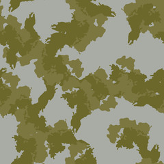 Field camouflage of various shades of green and gray colors