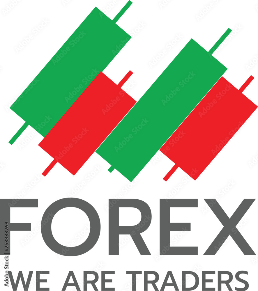 Logo candlestick trading chart analyzing in forex Stock Vector | Adobe ...