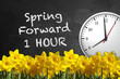 Chalkboard Clock - Spring Forward	