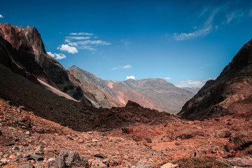 Canvas Print - Andes Mountains in Santiago, Chile