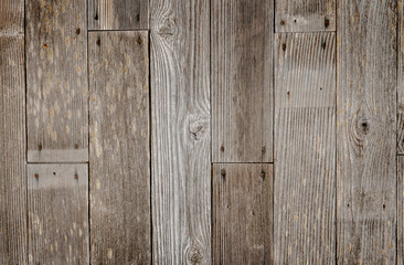 Wall Mural - Horizontal wood boards background. Wooden planks on a wall or floor with grain and texture.