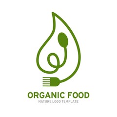 Organic Food Logo Template