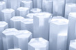 © Vink Fan - 3d rendering, white hexagon pillar