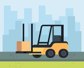 Sticker - forklift vehicle delivery service