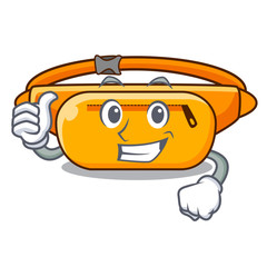 Wall Mural - Thumbs up waist bag in the shape mascot