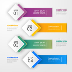 Wall Mural - Business Infographics design template illustration. Vector eps10.