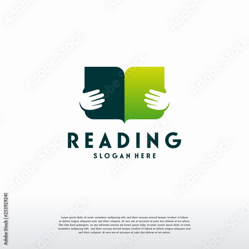 Reading Book Logo Designs Concept Vector Education Logo Template