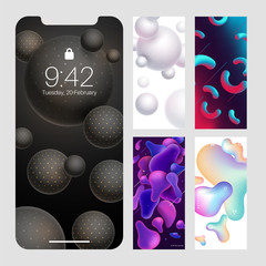 Poster - Abstract modern wallpaper designs for Smartphone window screen.