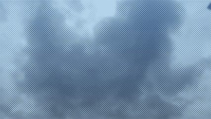 Wall Mural - color halftone texture of clouds. white clouds against blue sky. vector illustration.