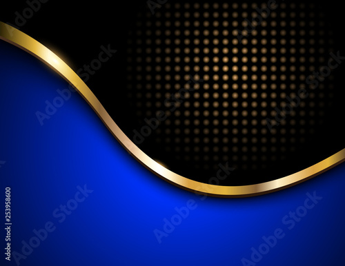 Business background blue and black