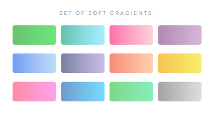 Wall Mural - elegant soft color gradient swatches
