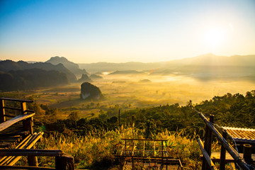 Poster - Beautiful Mountain View of Phu Langka National Park