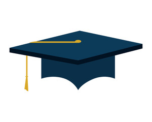 Sticker - hat graduation isolated icon