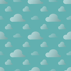 seamless pattern, cloud art background design for fabric and decor