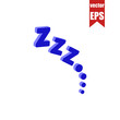 zzz sleep isometric icon.Vector illustration.