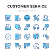 © Jane Kelly - Customer service vector line icons set. Thin line design. Modern outline graphic elements, simple stroke symbols. Customer service icons