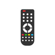 © Lysenko.A - Remote control icon in flat style. Infrared controller vector illustration on white isolated background. Tv keypad business concept.