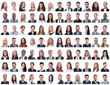 © ASDF - portraits of successful employees isolated on a white