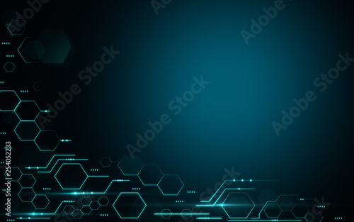 Creative hexagonal background