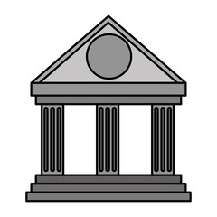 Wall Mural - bank building isolated icon