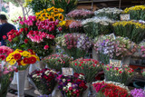 Fototapeta Kwiaty - Bouquet and bunch of flowers for sale