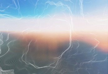 Network technology concept blurred abstract gradient background
