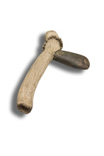 Lithic Axe Made With Polished Stone In Deer Antler Handle