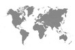 © ctrlaplus - World Map Mono color High Detail Separated all countries Vector Illustration on white background