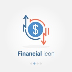 Wall Mural - financial vector icon