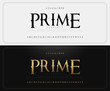 Vintage alphabet letters font and number set. Elegant Classic Lettering Designs. Typography fonts luxury style. vector illustration