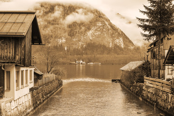 Wall Mural - Ansichten von Hallstatt in Oberösterreich