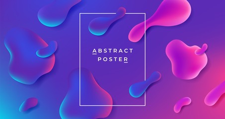 Wall Mural - fluid background. abstract gradient shape, futuristic geometric liquid graphic template, minimal dyn