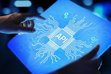 Wall Mural - api - application programming interface, software development tool, information technology and busin