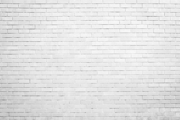 white brick wall texture and background with copy space