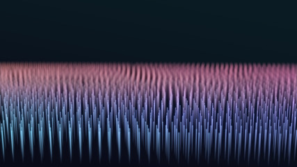 Wall Mural - 3d abstract digital technology background. futuristic sci-fi user interface concept with gradient do