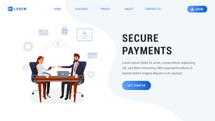 Landing page payment protection