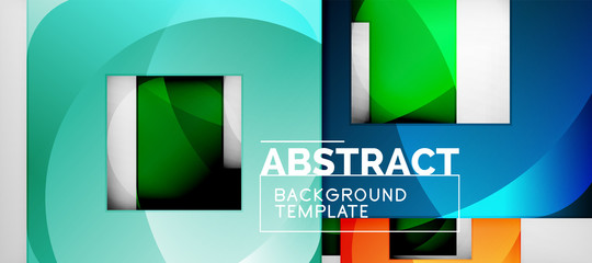 Abstract squares geometric background can be used in cover design, book design, website background