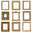 © Elena - Set of golden frames for paintings, mirrors or photos